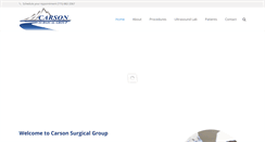 Desktop Screenshot of carsonsurgical.com