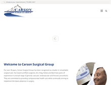 Tablet Screenshot of carsonsurgical.com
